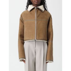 Yves Salomon Coat Woman Beige